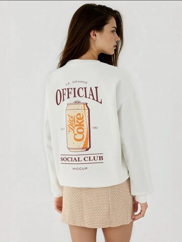 Hiccup Sweatshirt in Weiß: Vorderseite