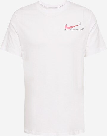 T-Shirt Nike Sportswear en blanc : devant