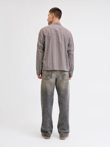 JACK & JONES Comfort fit Button Up Shirt 'JORAutin' in Red