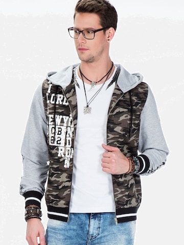 CIPO & BAXX Sweatvest in Groen: voorkant