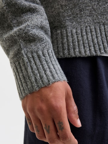 JACK & JONES Knit cardigan '12284704' in Grey