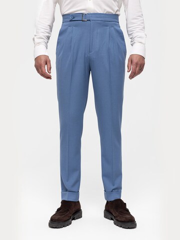 Coupe slim Pantalon Dandalo en bleu : devant