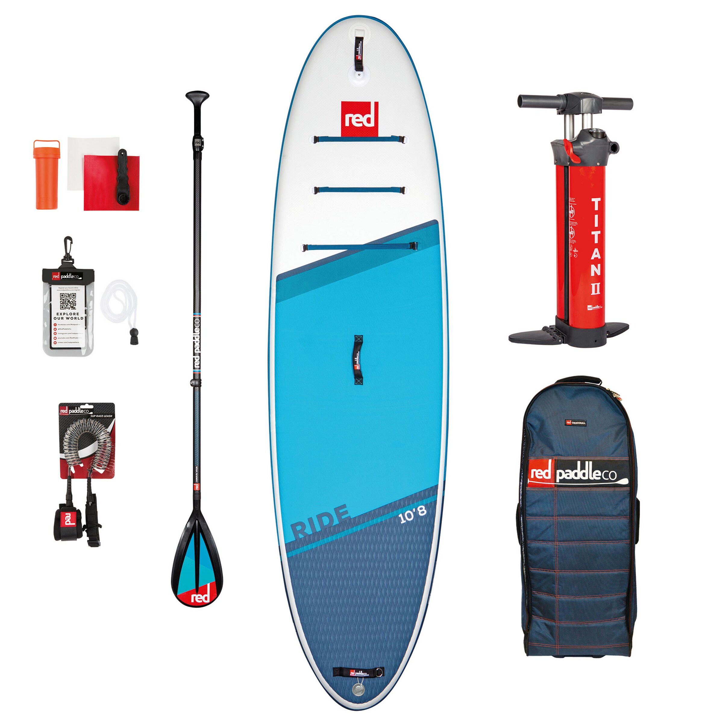 Männer Sportausrüstung Red Paddle Set 'Ride' in Blau, Hellblau - DL84910