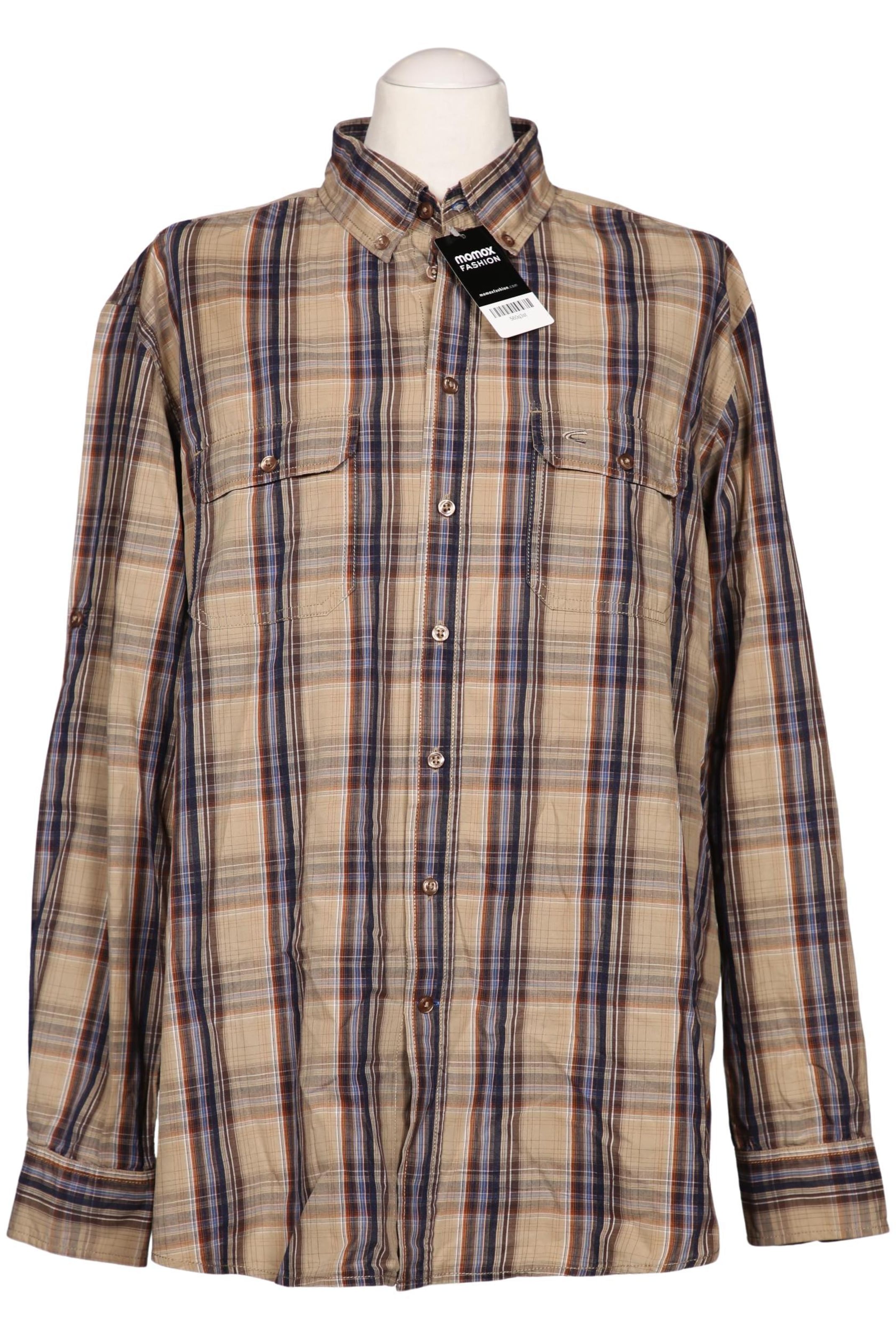 CAMEL ACTIVE Button Up Shirt in XL in Brown: front