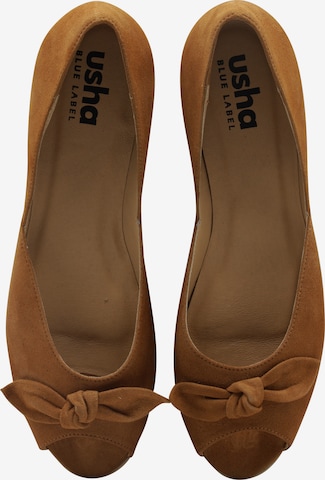 usha BLUE LABEL Ballet Flats in Beige