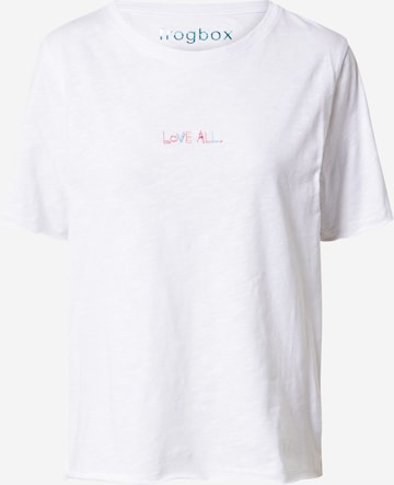 Frogbox Shirt 'LOVE ALL' in White: front