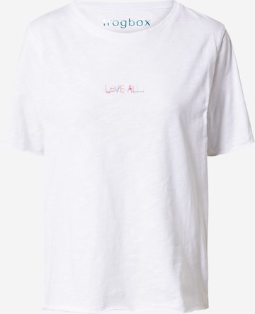 Frogbox Shirt 'LOVE ALL' in Wit: voorkant