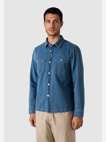 MAERZ Muenchen Regular fit Button Up Shirt ' 716000 ' in Blue: front