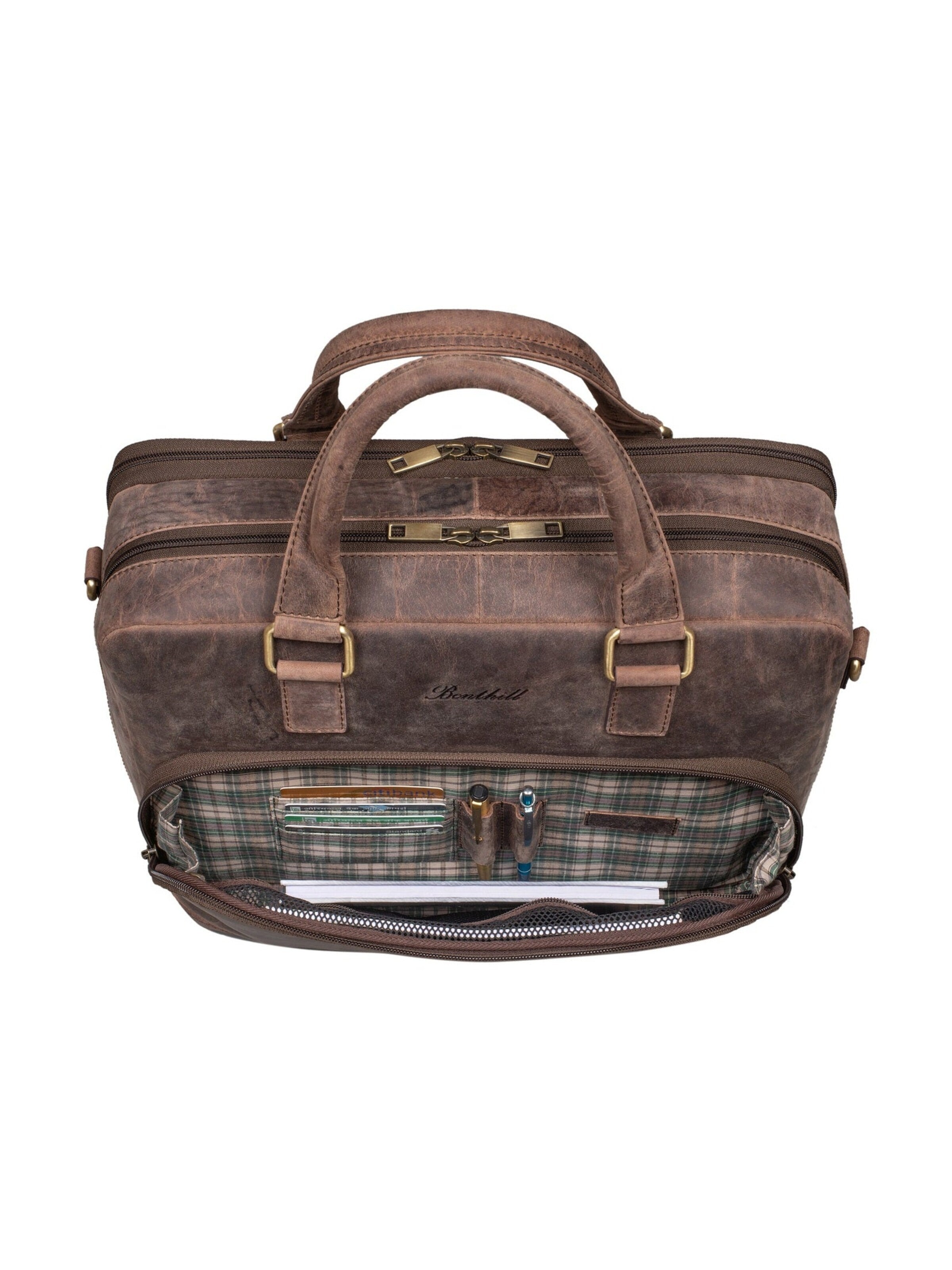 Benthill Briefcase in Brown