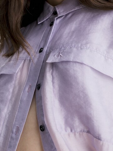 Calvin Klein Jeans Bluse in Lila
