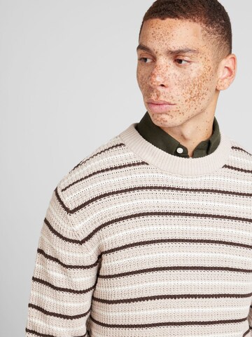 JACK & JONES - Jersey 'JORBRONX' en beige