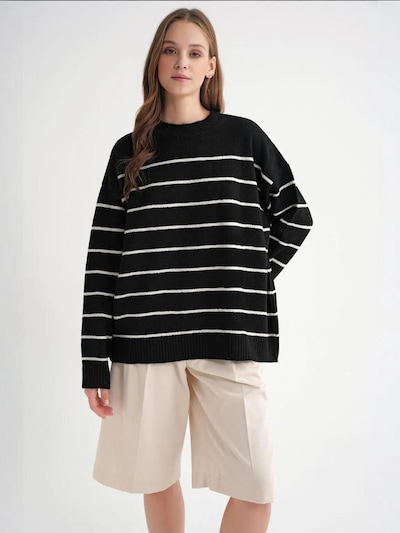 MixRay Pull-over 'Pullover' en S-M en noir, Vue avec produit