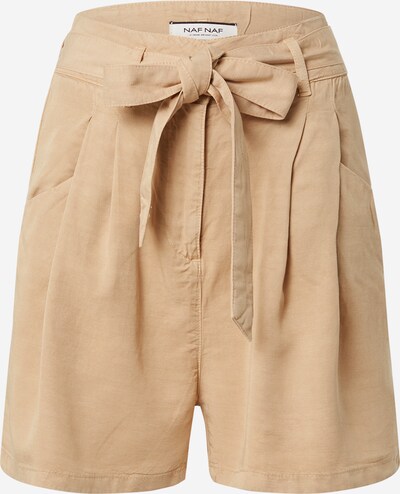 NAF NAF Pantalon à pince 'SAUVAGE' en beige clair, Vue avec produit