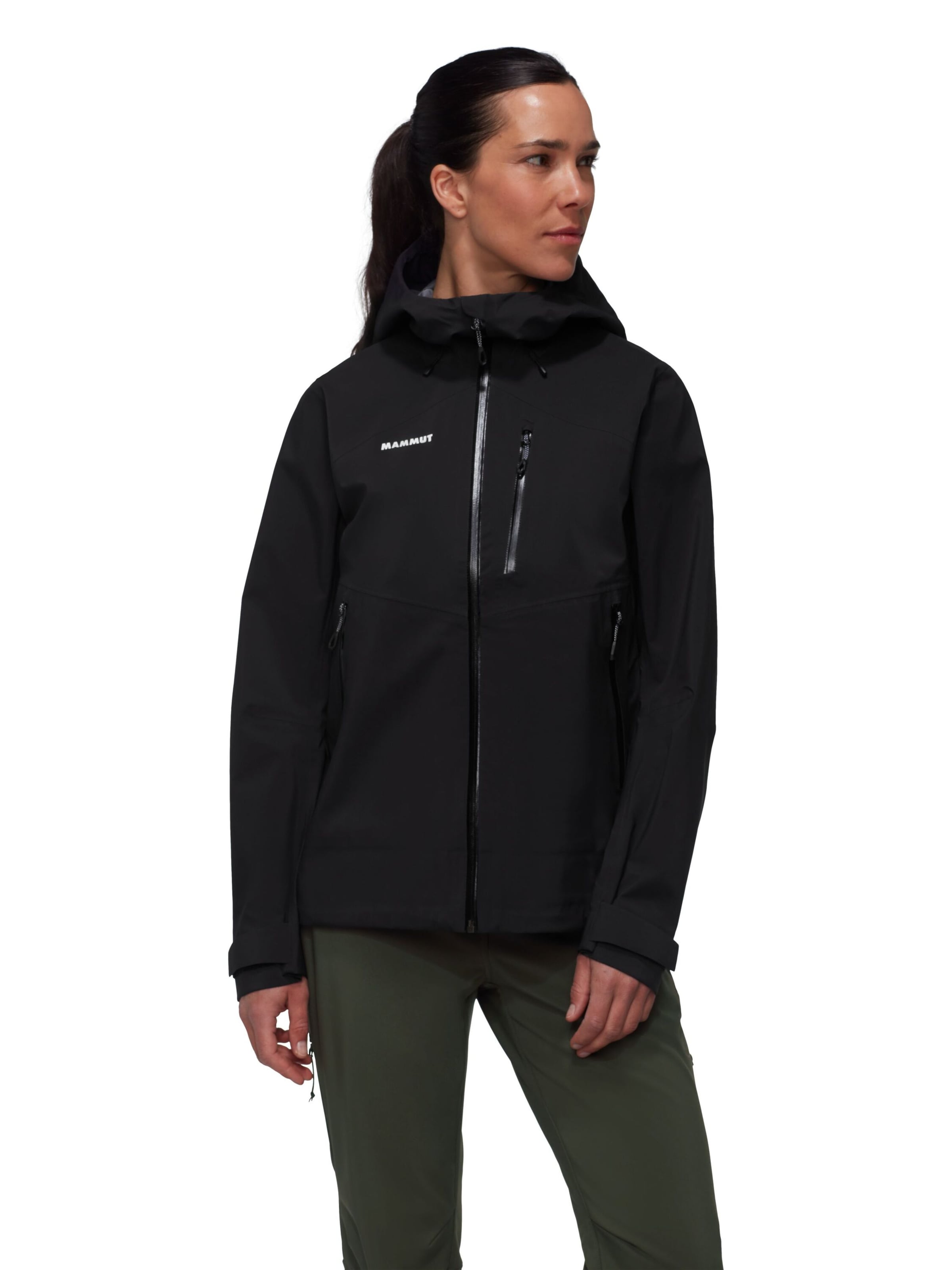 MAMMUT Outdoor Jacket in Black: front