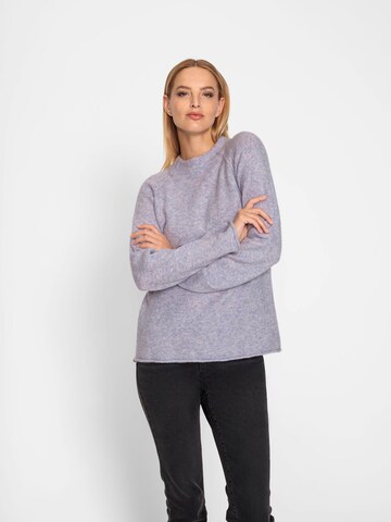 Pull-over heine en violet : devant