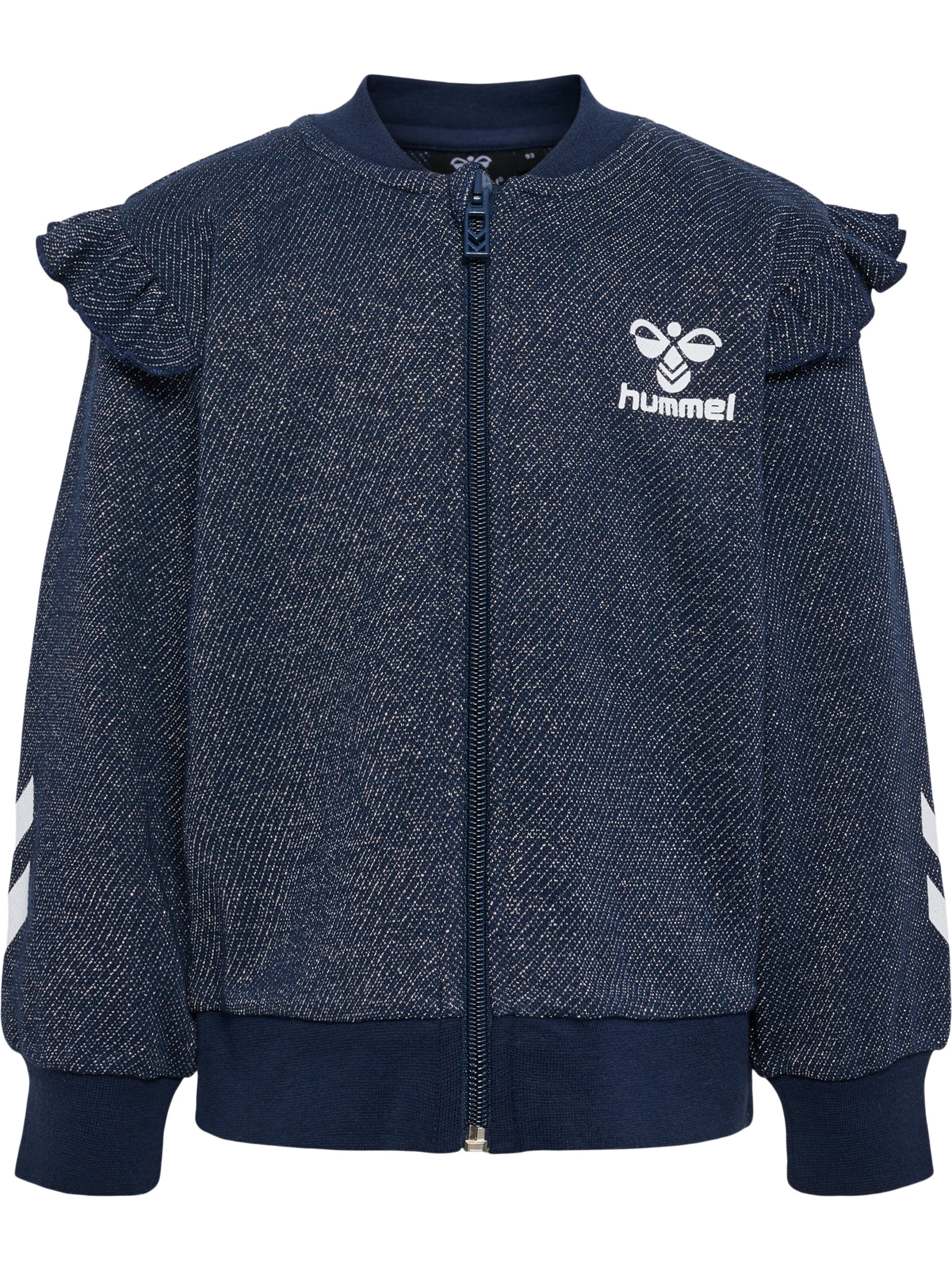 Hummel Sportsweatjacke in Blau: Vorderseite