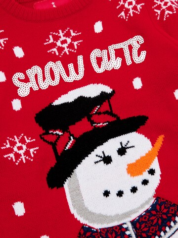 Threadgirls Trui 'Snowman' in Rood