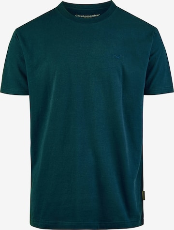 Cleptomanicx T-Shirt 'Ligull' in Blau: Vorderseite