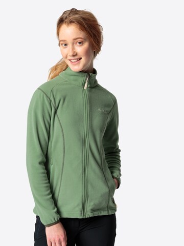 VAUDE Athletic Fleece Jacket 'Rosemoor' in Green: front