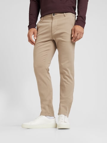 BOSS Slimfit Hose in Braun: Vorderseite
