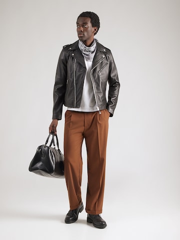 Schott NYC Prechodná bunda - Hnedá