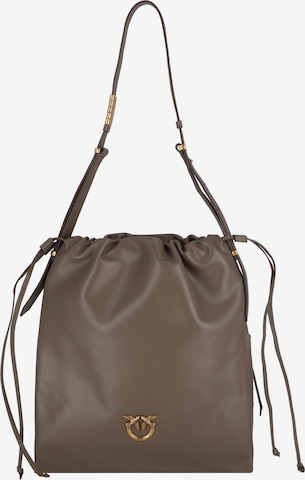 Borsa a spalla 'Slouchy' di PINKO in grigio: frontale