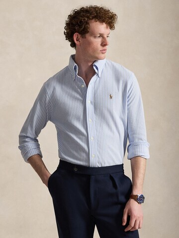 Coupe regular Chemise Polo Ralph Lauren en bleu : devant