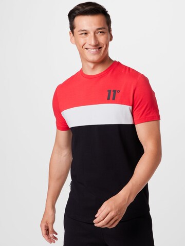 11 Degrees - Camiseta en negro: frente