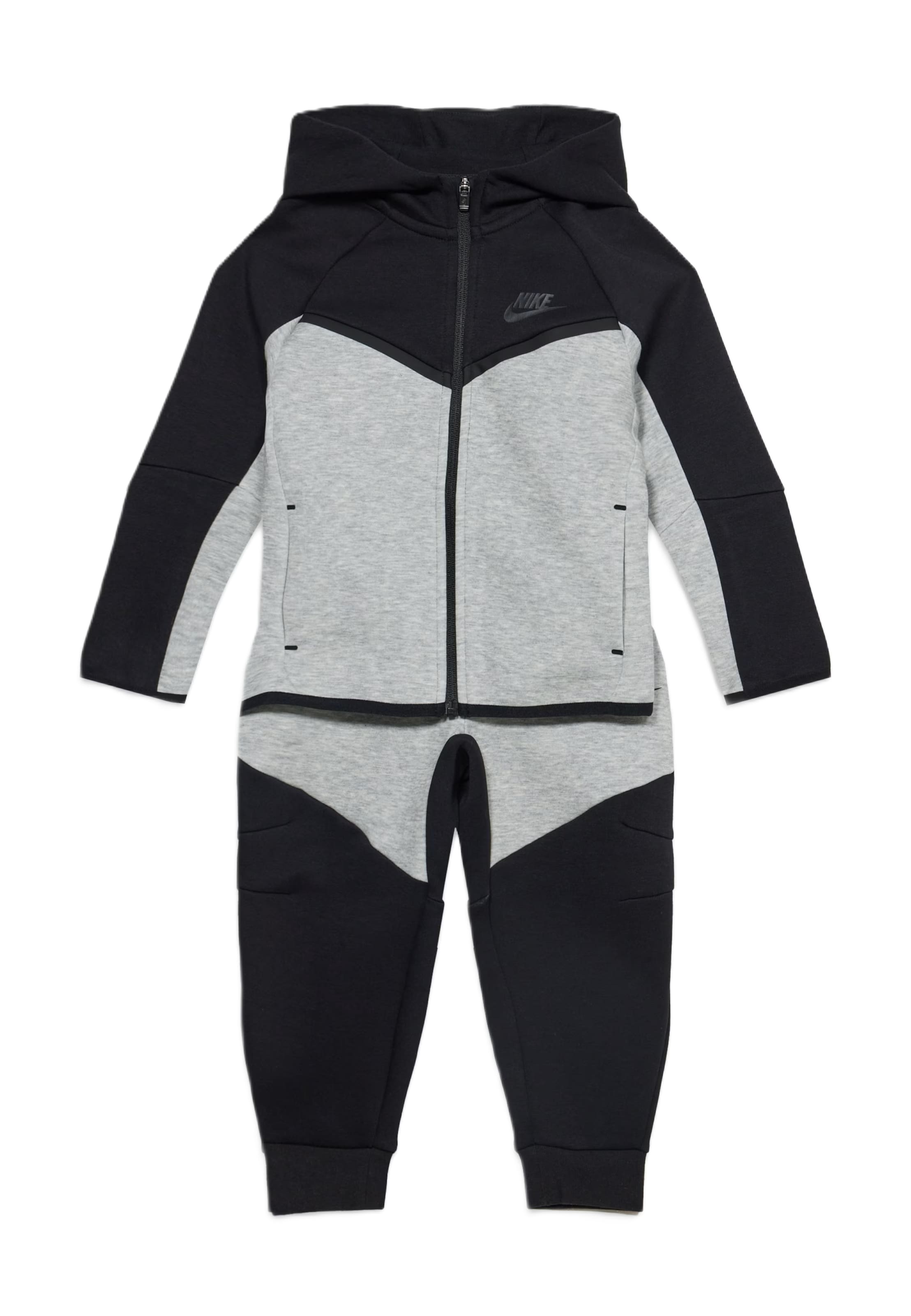 Nike SportswearJogging komplet 'TECH FLEECE' - crna boja: prednji dio