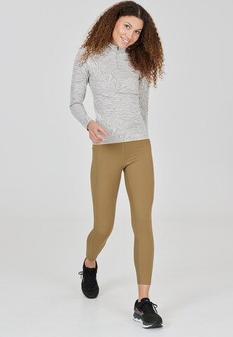 Athlecia Skinny Sporthose 'Aliya' in Braun