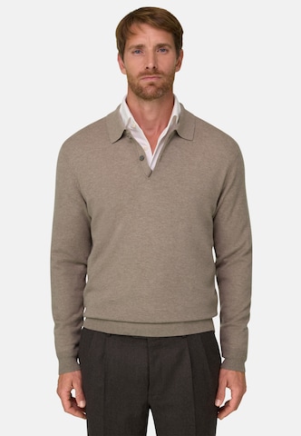 Sweat-shirt Boggi Milano en marron : devant