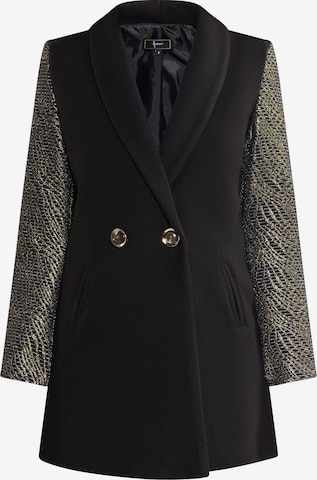 faina - Sobretudo meia-estação em preto: frente