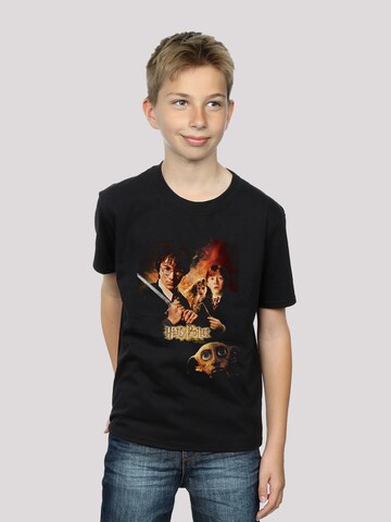 T-Shirt 'Harry Potter Kammer des Schreckens' F4NT4STIC en noir : devant