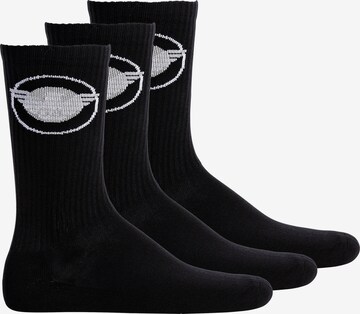 Chaussettes Emporio Armani en noir : devant