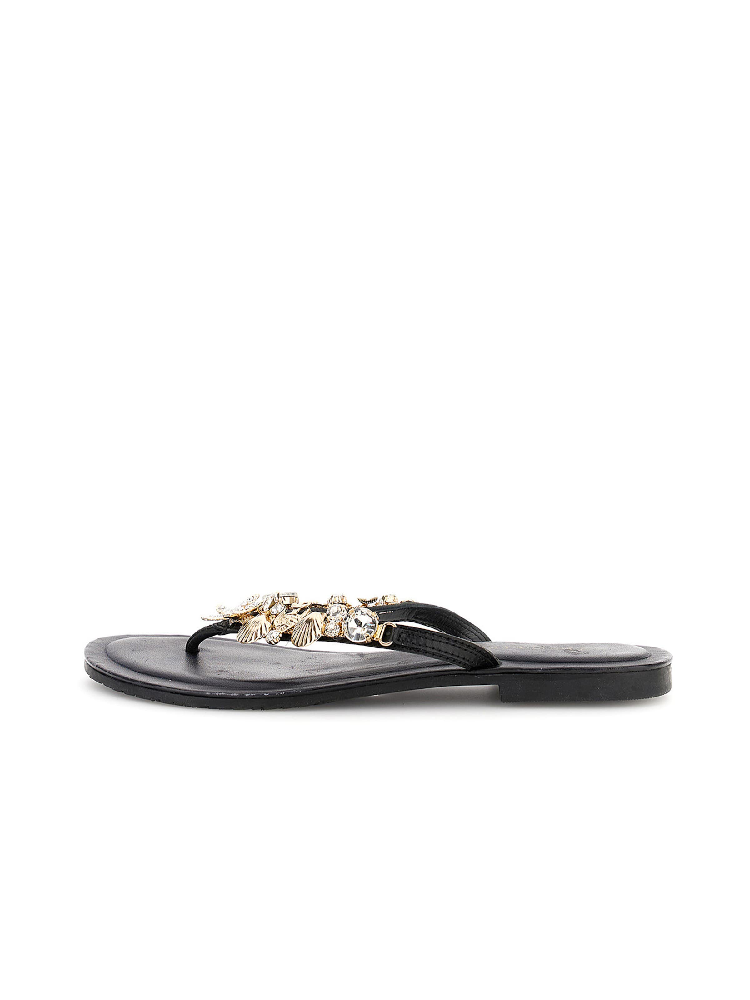 CAFè NOIR T-bar sandals in Black