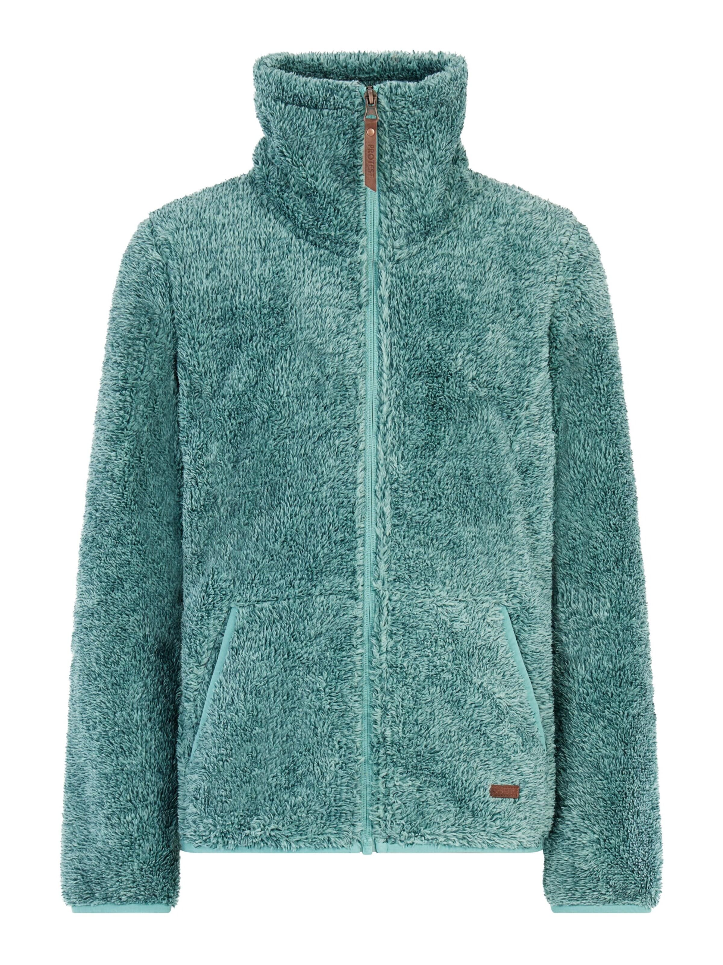 PROTEST Fleece jas 'Riri JR' in Blauw: voorkant