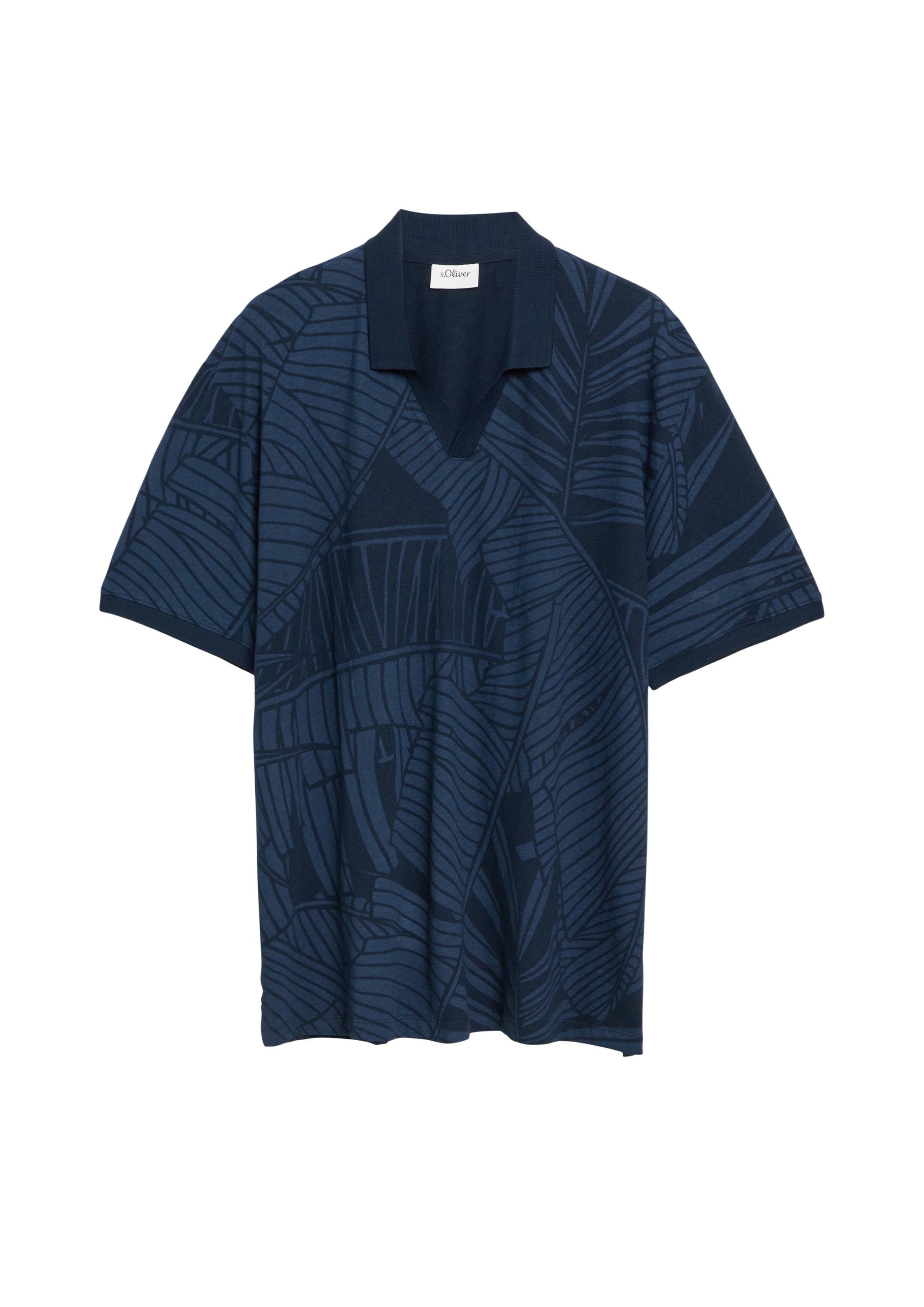 s.Oliver Shirt in Blauw: voorkant