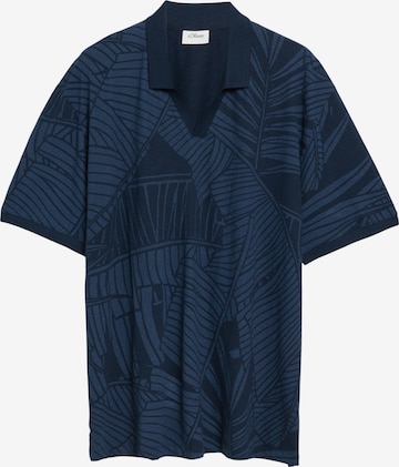 s.Oliver Shirt in Blauw: voorkant