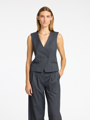 Gilet SELECTED FEMME en gris : devant