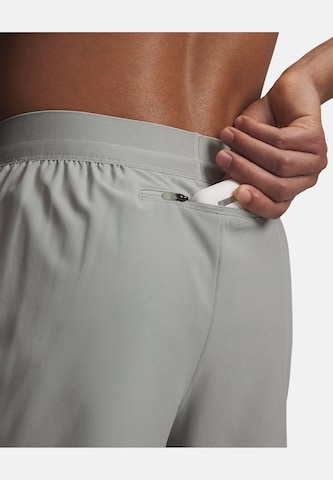 UNDER ARMOUR Regular Workout Pants 'Velociti Pro 7in' in Grey