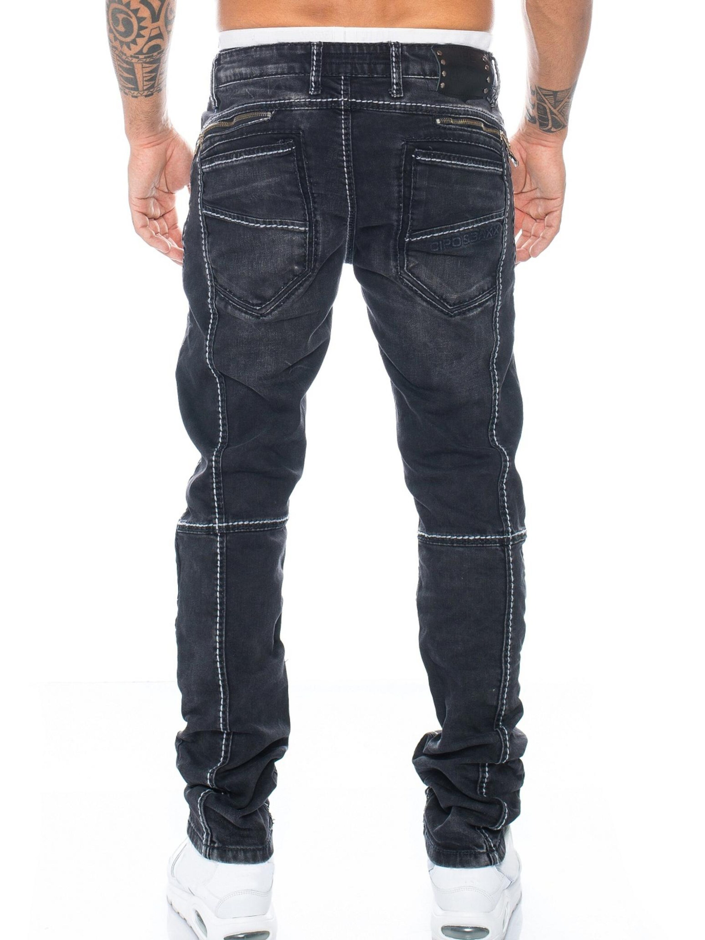 CIPO & BAXX Regular Jeans 'BJ288' in Black