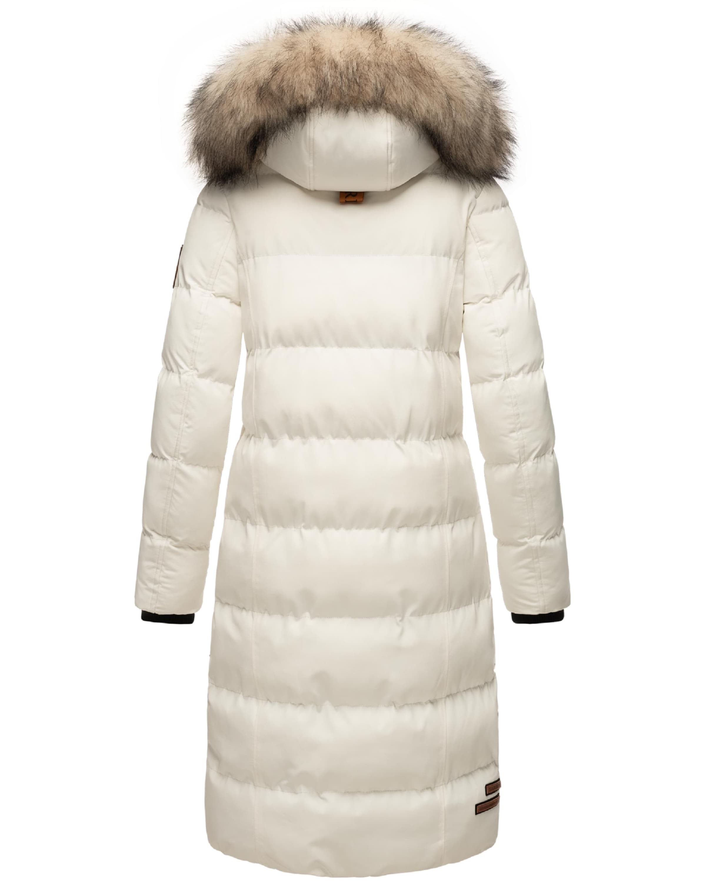 MARIKOO Vinterfrakke 'Schneesternchen' i hvid