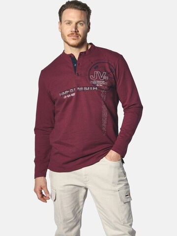 Jan Vanderstorm Sweatshirt ' Gardred ' in Rood: voorkant
