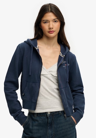 Superdry & Co Sweatvest 'Essentials' in Wit: voorkant