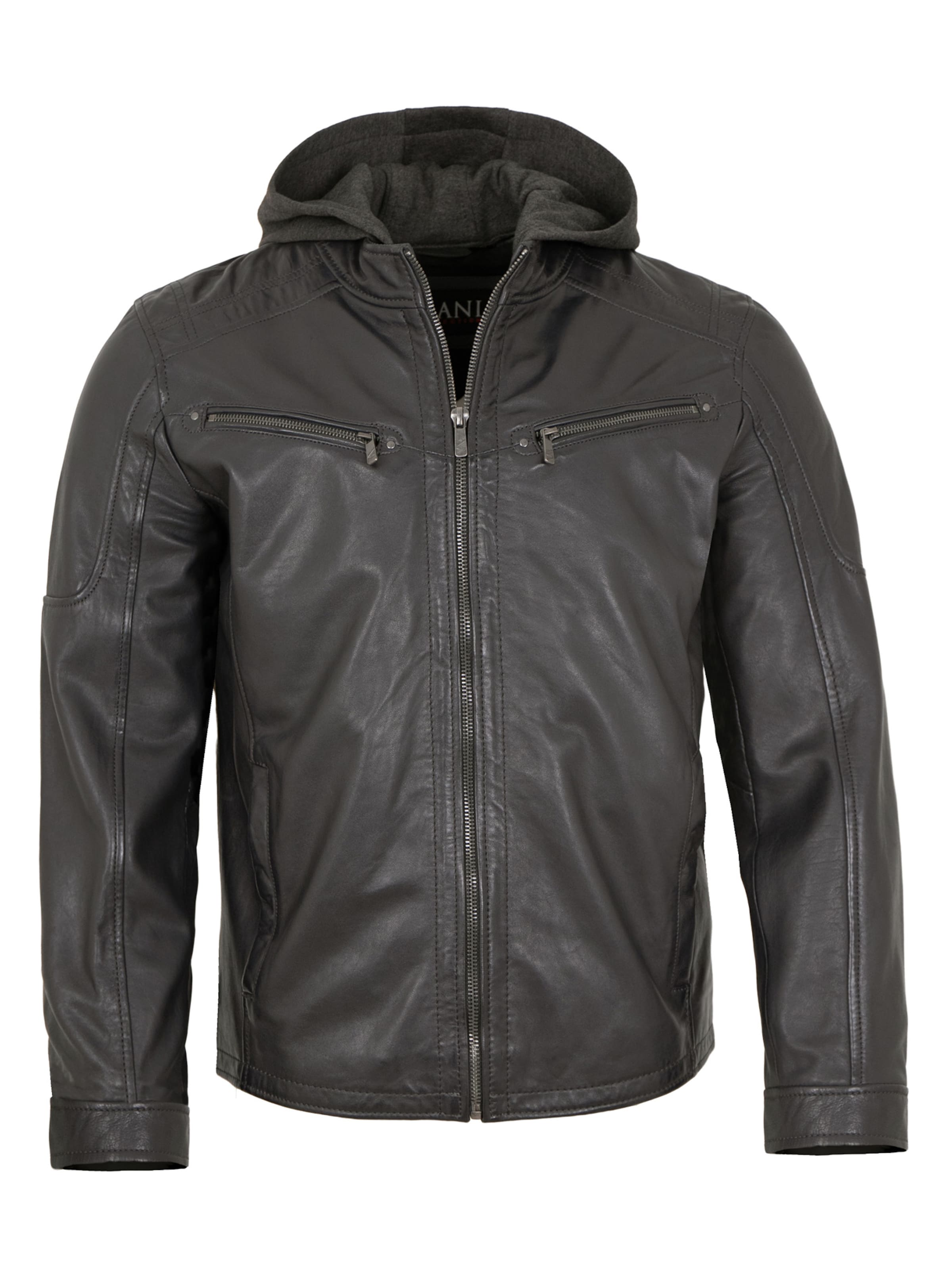 Jilani Between-Season Jacket 'Joan' in Grey: front