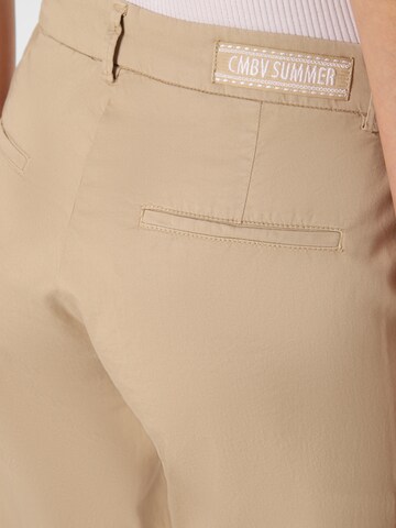 Cambio Regular Pleat-Front Pants 'Stella' in Beige