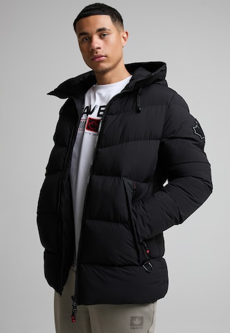 Parka d’hiver Zavetti Canada en noir : devant