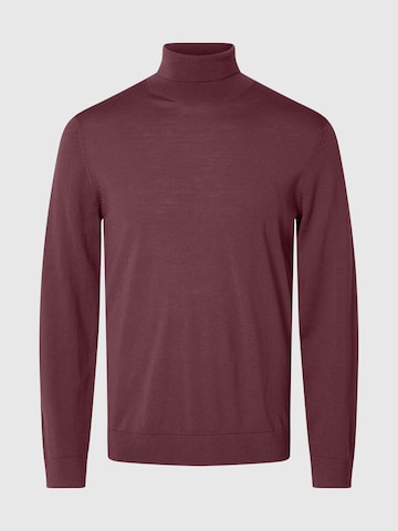 Pull-over 'SLHTRAY' SELECTED en rouge : devant