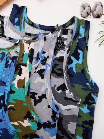 LOREZA Unterhemd 'Jungen Unterhemden Camouflage'‌‌ in Mischfarben