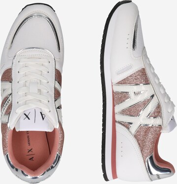 ARMANI EXCHANGE Platform trainers in White